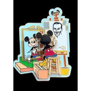 Disney 2001 Official Pin Trading Mickey Painting Walt Disney Portrait